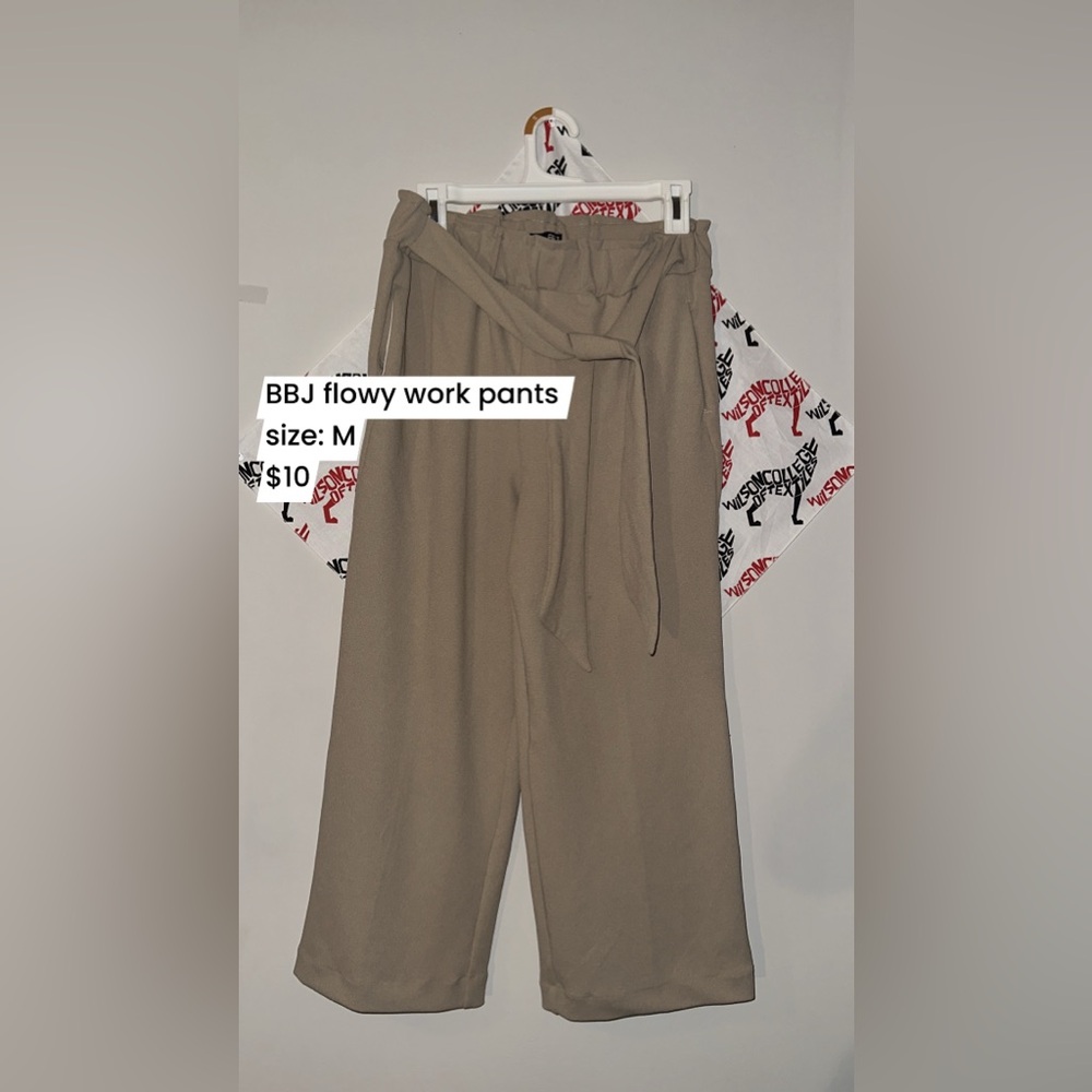 BBJ Los Angeles Tan wide legged Pants